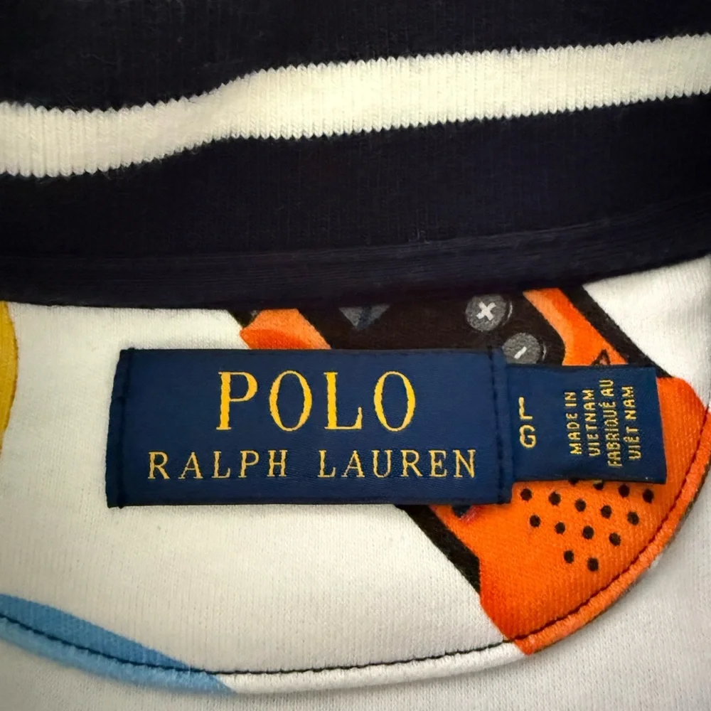 Polo Ralph Lauren Double-Knit Yacht Challenge Nautical Polo Sport Graphic Jacket